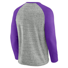 Arizona Diamondbacks Darius Rucker Collection Raw Edge Raglan Long Sleeve Baseball T-Shirt Heather Gray