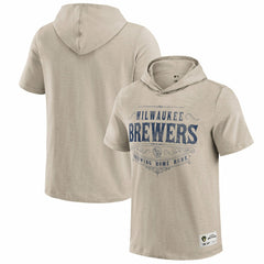 Milwaukee Brewers Darius Rucker Collection Hooded T-Shirt Tan