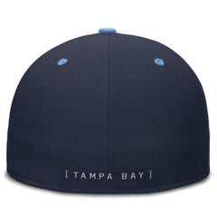 Tampa Bay Rays True Primetime Two-Tone Performance Fitted Hat Navy/Light Blue