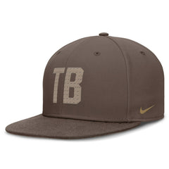 Tampa Bay Rays True Statement 20th AnniversaryPerformance Fitted Hat Brown