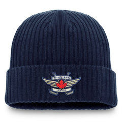 Winnipeg Jets Fanatics Component Cuffed Knit Hat - Navy Hats