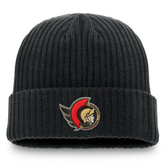 Ottawa Senators Fanatics Component Cuffed Knit Hat - Black Hats