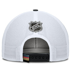 Vegas Golden Knights Fanatics Authentic Pro Rink Adjustable Trucker Hat - Black/White Hats