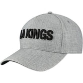 Los Angeles Kings Fanatics Elements A-Frame Leather Strapback Hat - Heather Gray Hats