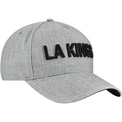 Los Angeles Kings Fanatics Elements A-Frame Leather Strapback Hat - Heather Gray Hats