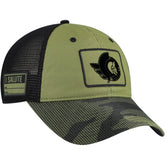Ottawa Senators Fanatics Military Appreciation Trucker Adjustable Hat - Olive Hats