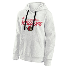 Ottawa Senators Fanatics Women's True Classics Quilted Pullover Hoodie - Oatmeal Hoodies