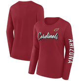 Arizona Cardinals Women's Cheerleader Long Sleeve T-Shirt - Cardinal for sale