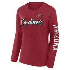 Arizona Cardinals Women's Cheerleader Long Sleeve T-Shirt - Cardinal for sale