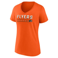 Philadelphia Flyers Fanatics Women's V-Neck T-Shirt - Orange T-shirts