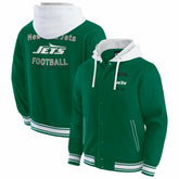 New York Jets Darius Rucker Collection Full-Snap Hoodie Jacket - Green outlet