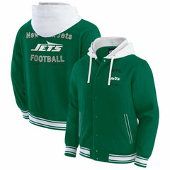 New York Jets Darius Rucker Collection Full-Snap Hoodie Jacket - Green outlet