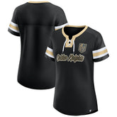 Vegas Golden Knights Fanatics Women's Iconic Athena Lace-Up T-Shirt - Black T-shirts
