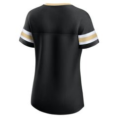 Vegas Golden Knights Fanatics Women's Iconic Athena Lace-Up T-Shirt - Black T-shirts