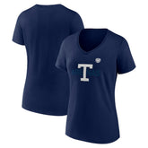 Toronto Maple Leafs Fanatics Women's Primary Logo V-Neck T-Shirt - Navy T-shirts