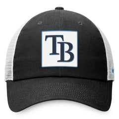 Tampa Bay Rays Rise Adjustable Trucker Hat Black