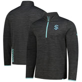 Seattle Kraken Fanatics Authentic Pro Lightweight Quarter-Zip Pullover - Heather Charcoal Pullover