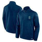 Seattle Kraken Fanatics Authentic Pro Rink Quarter-Zip Top - Deep Sea Blue Tops