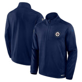 Winnipeg Jets Fanatics Authentic Pro Rink Quarter-Zip Top - Navy Tops
