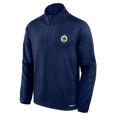 Winnipeg Jets Fanatics Authentic Pro Rink Quarter-Zip Top - Navy Tops
