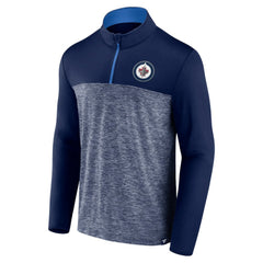 Winnipeg Jets Fanatics Iconic Defender Quarter-Zip Jacket - Navy Jackets