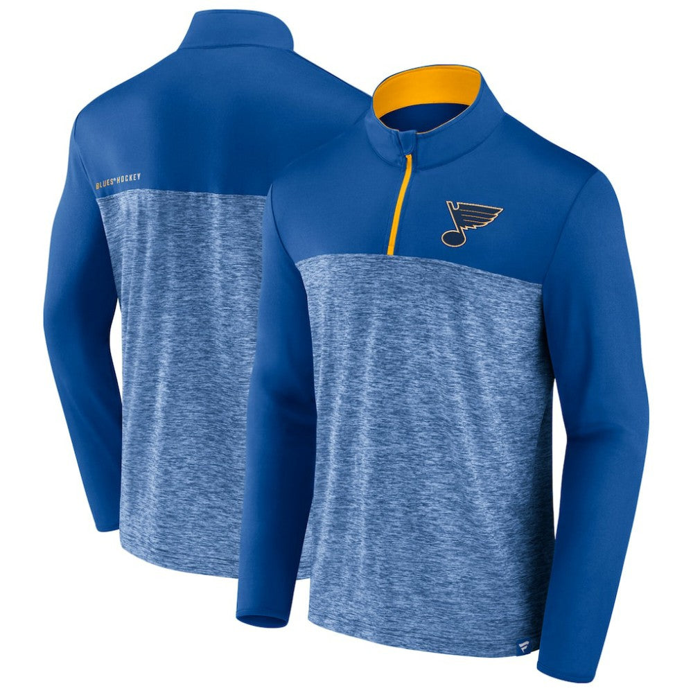 St. Louis Blues Fanatics Iconic Defender Quarter-Zip Jacket - Blue Jackets