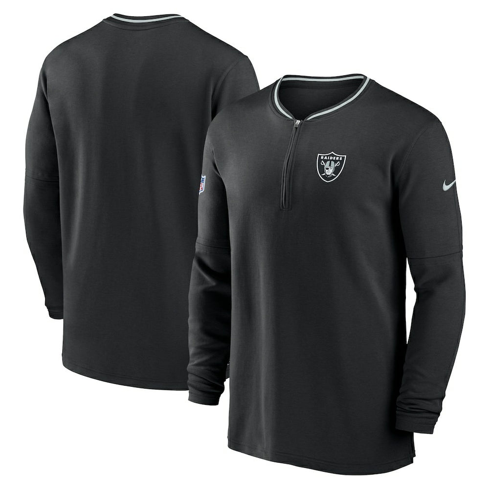 Las Vegas Raiders Coach Half-Zip Sweatshirt - Black outlet