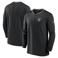 Las Vegas Raiders Coach Half-Zip Sweatshirt - Black outlet