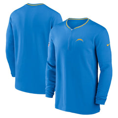 Los Angeles Chargers Coach Half-Zip Sweatshirt - Powder Blue outlet