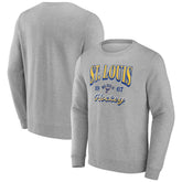 Fanatics St. Louis Blues Gray Nimbus Fleece Pullover Sweatshirt Sweatshirts
