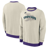 Tampa Bay Rays Cooperstown Collection Fleece Pullover Sweatshirt Cream
