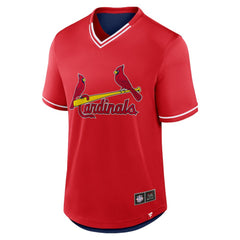 St. Louis Cardinals Fantastic Finish V-Neck Fashion T-Shirt Red