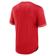St. Louis Cardinals Fantastic Finish V-Neck Fashion T-Shirt Red