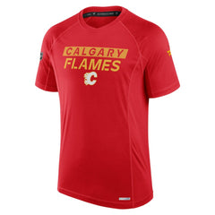 Calgary Flames Fanatics Authentic Pro Rink Tech T-Shirt - Red T-shirts