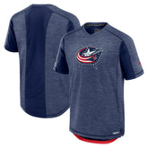 Columbus Blue Jackets Fanatics Authentic Pro Rink Performance T-Shirt - Heather Navy T-shirts