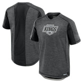 Los Angeles Kings Fanatics Authentic Pro Rink Performance T-Shirt - Heather Charcoal T-shirts