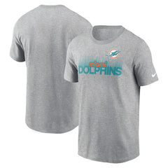Miami Dolphins Local Essential T-Shirt - Heather Gray cheap