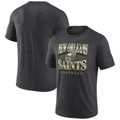 New Orleans Saints Extreme Tackle Tri-Blend T-Shirt - Heather Charcoal sale