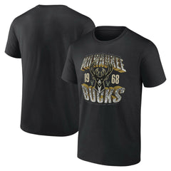 Milwaukee Bucks Quick Strides T-Shirt - Black shop