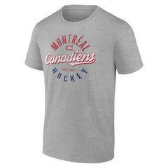 Montreal Canadiens Fanatics Emblem T-Shirt - Gray T-shirts