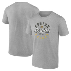 Boston Bruins Fanatics Emblem T-Shirt - Gray T-shirts