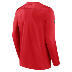 Calgary Flames Fanatics Authentic Pro Tech Long Sleeve T-Shirt - Red T-shirts