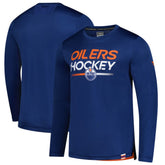 Edmonton Oilers Fanatics Authentic Pro Tech Long Sleeve T-Shirt - Royal T-shirts