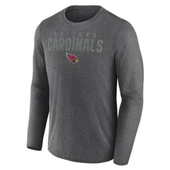 Arizona Cardinals Blackout Long Sleeve T-Shirt - Heather Charcoal for sale