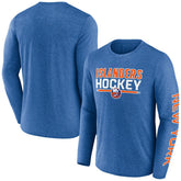New York Islanders Fanatics Sweep Iconic Synthetic Long Sleeve T-Shirt - Heather Royal T-shirts