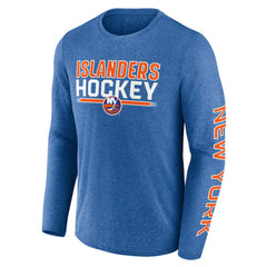 New York Islanders Fanatics Sweep Iconic Synthetic Long Sleeve T-Shirt - Heather Royal T-shirts