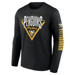 Pittsburgh Penguins Fanatics Headline Long Sleeve T-Shirt - Black T-shirts