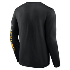 Pittsburgh Penguins Fanatics Headline Long Sleeve T-Shirt - Black T-shirts