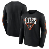 Philadelphia Flyers Fanatics Headline Long Sleeve T-Shirt - Black T-shirts