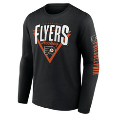 Philadelphia Flyers Fanatics Headline Long Sleeve T-Shirt - Black T-shirts